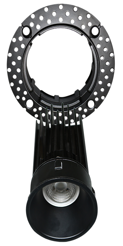2” HO Round Trimless Luminaire (Black)