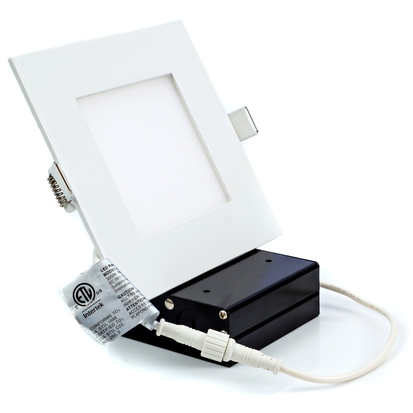 6" Square Flushed Slim 5000K