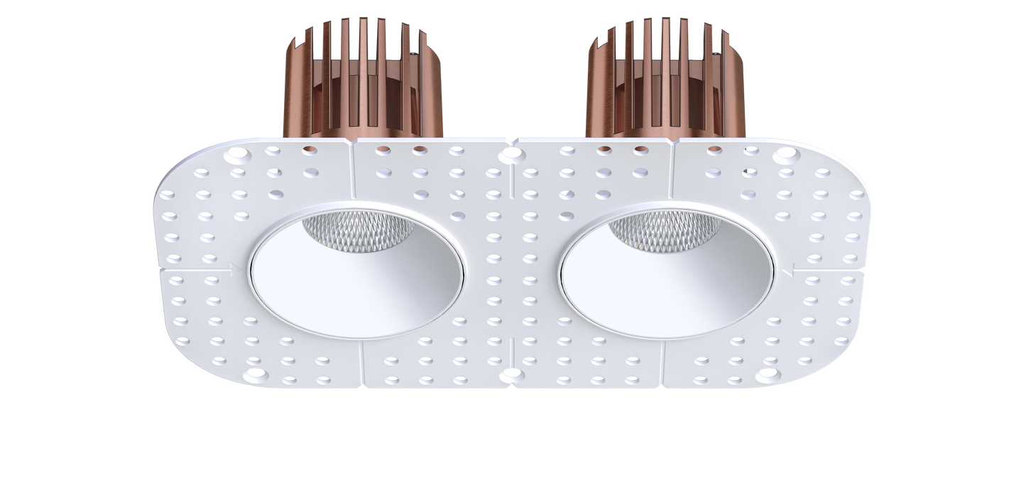 3" Round Trimless multi aperture Architectural Downlight