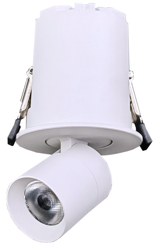2" Round Retractable White