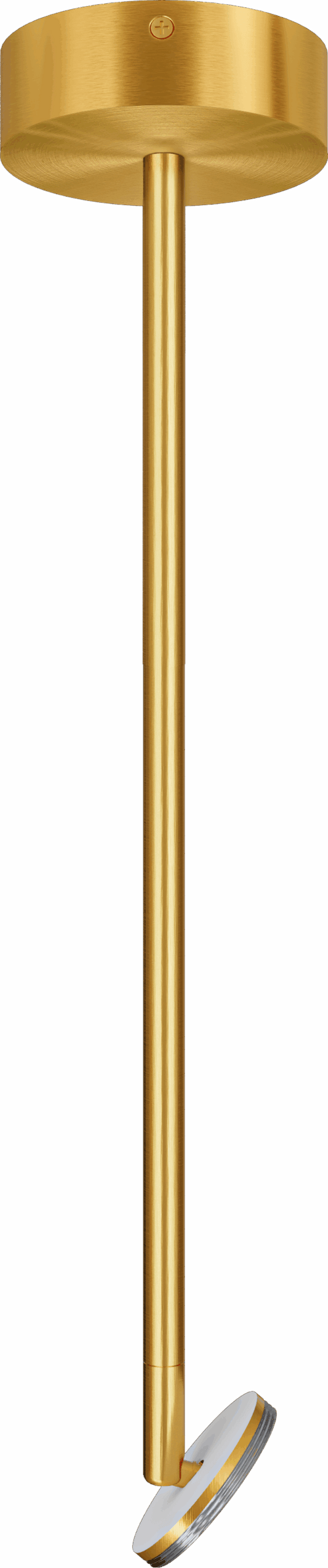 3 Inch Surface Mount Adjustable Stem Pendent (Brushed Brass)