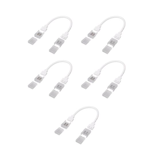 IP68 RGBWW 6" Clear Jumper Connector 5PK