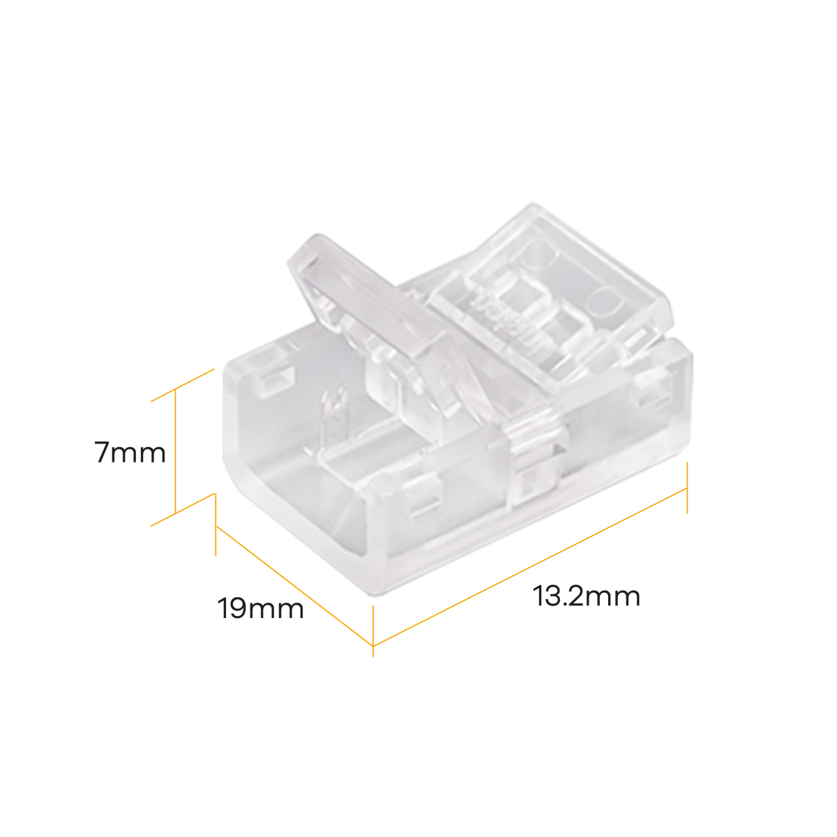 IP65 Clear 180° direct Connector 5PK