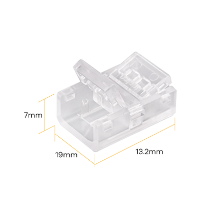 IP65 Clear 180° direct Connector 5PK