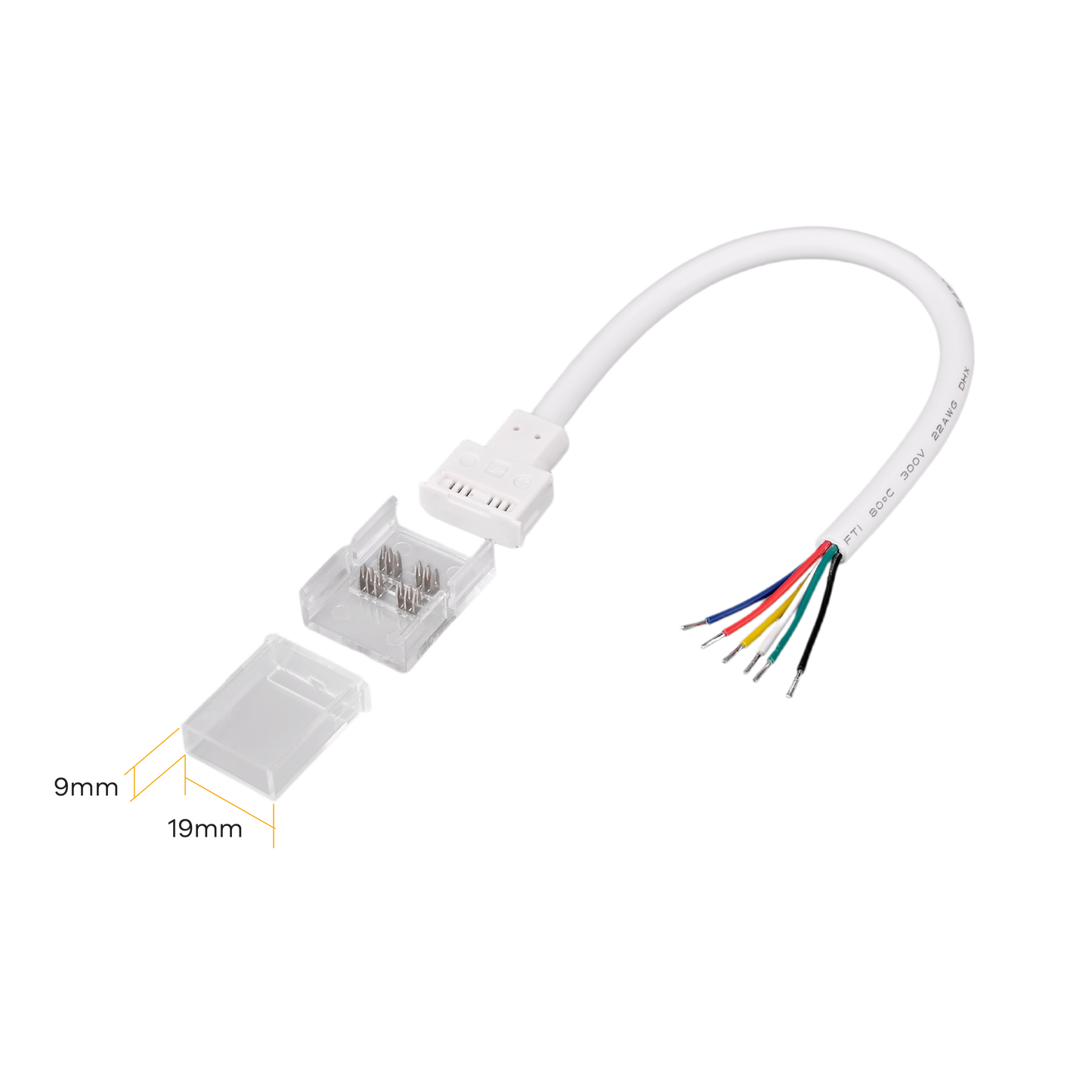 IP68 RGBWW Clear Power Starter 5PK