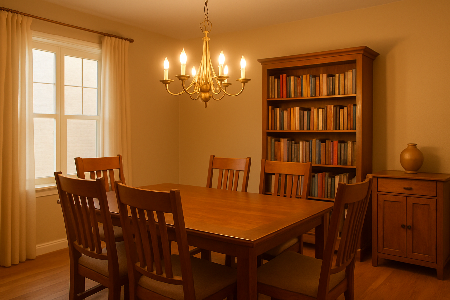 keep all the same, just add some books in the bookcase
