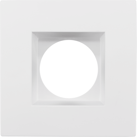 3.5 Inch White Square Trim (Gen1)